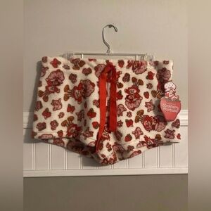 Strawberry Shortcake Fuzzy Pajama Sleep Shorts Size Junior XL (15-17) NWT